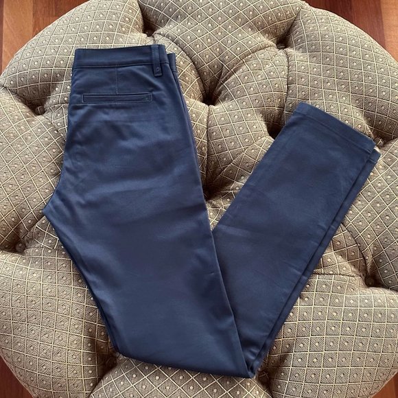 Saint Laurent Paris (SLP) Slim-Fit Chinos, Size 28 (Navy) - Picture 2 of 7